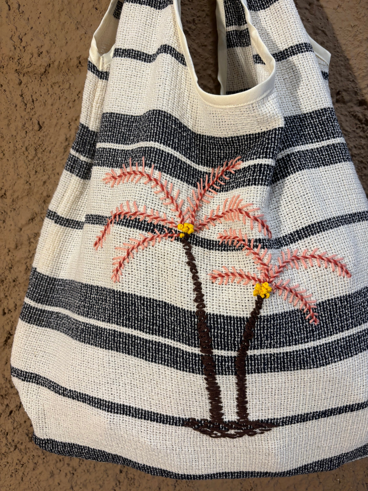 Striped Palm Bag