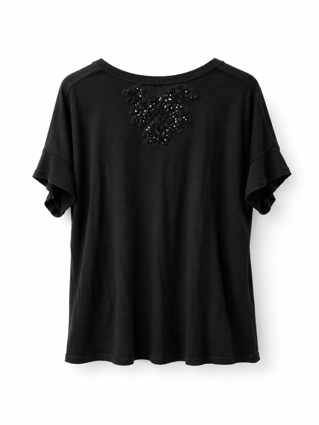 Aplique Black on black T-shirt