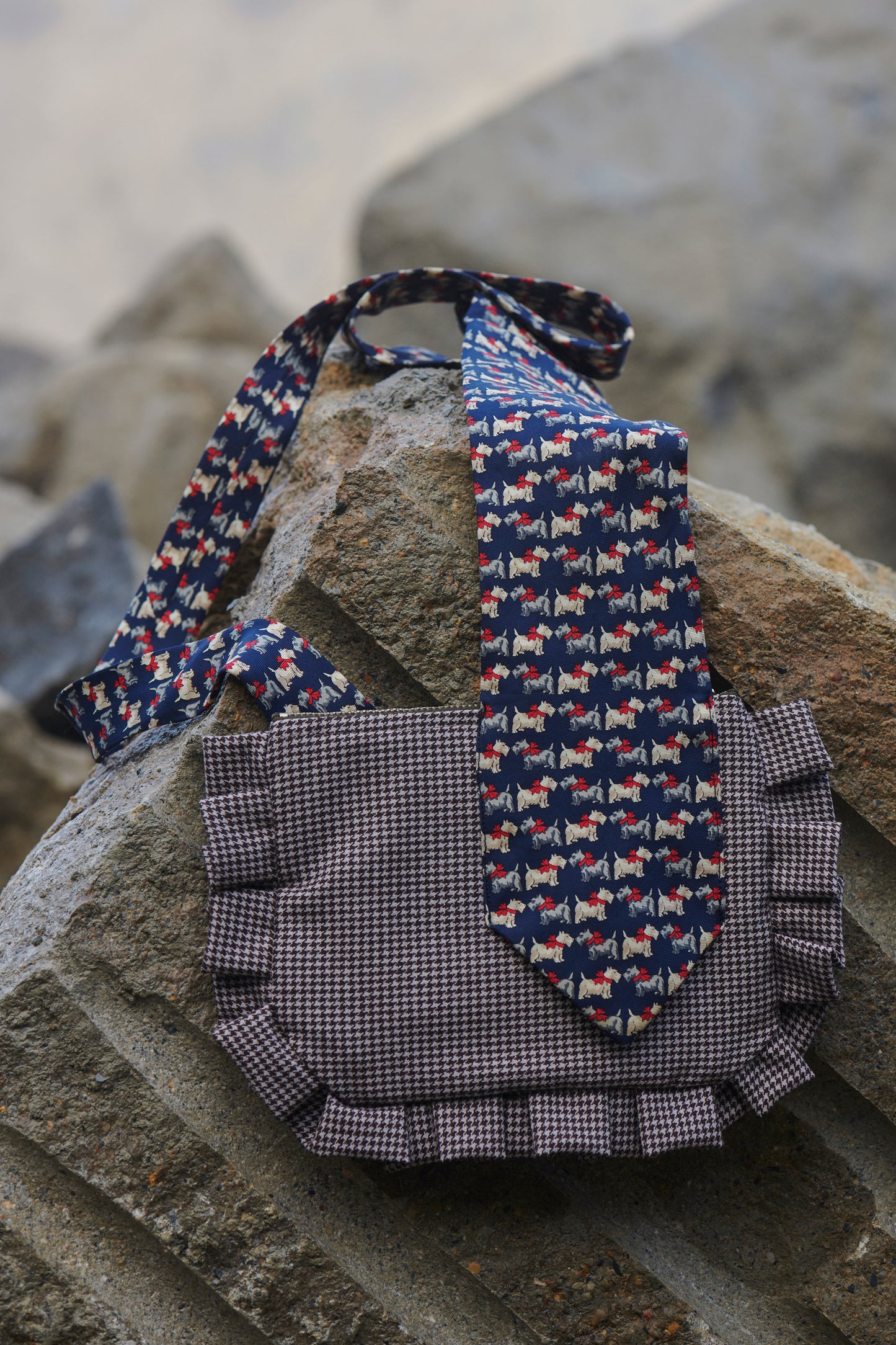 Schnauzer Tie Cross-body purse