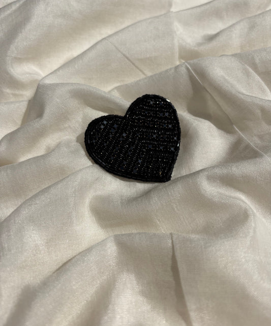 Black Heart Brooch