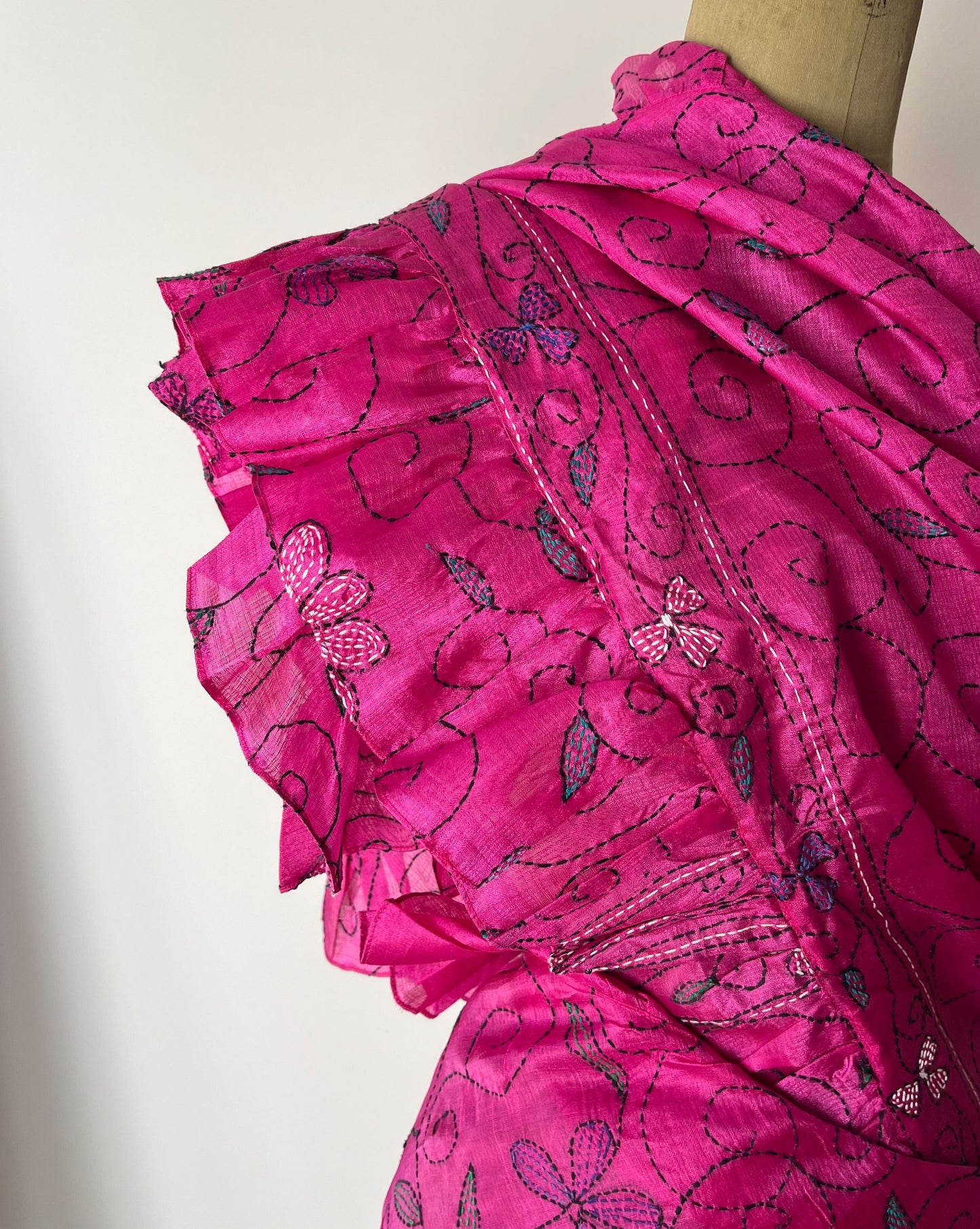 Kantha Pareo fuchsia