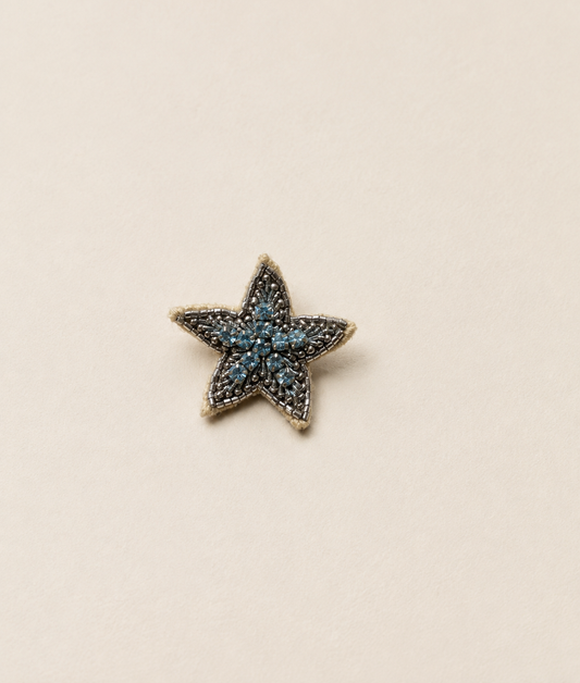 Blue Star Brooch