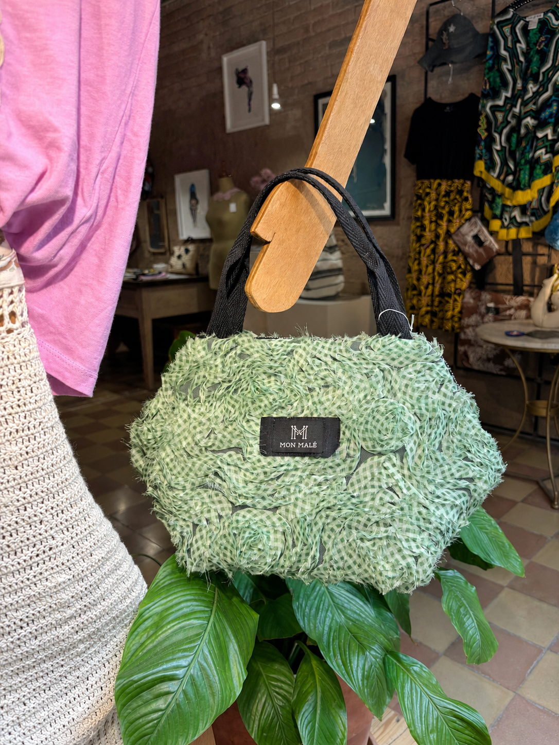 Vichy Handbag Green