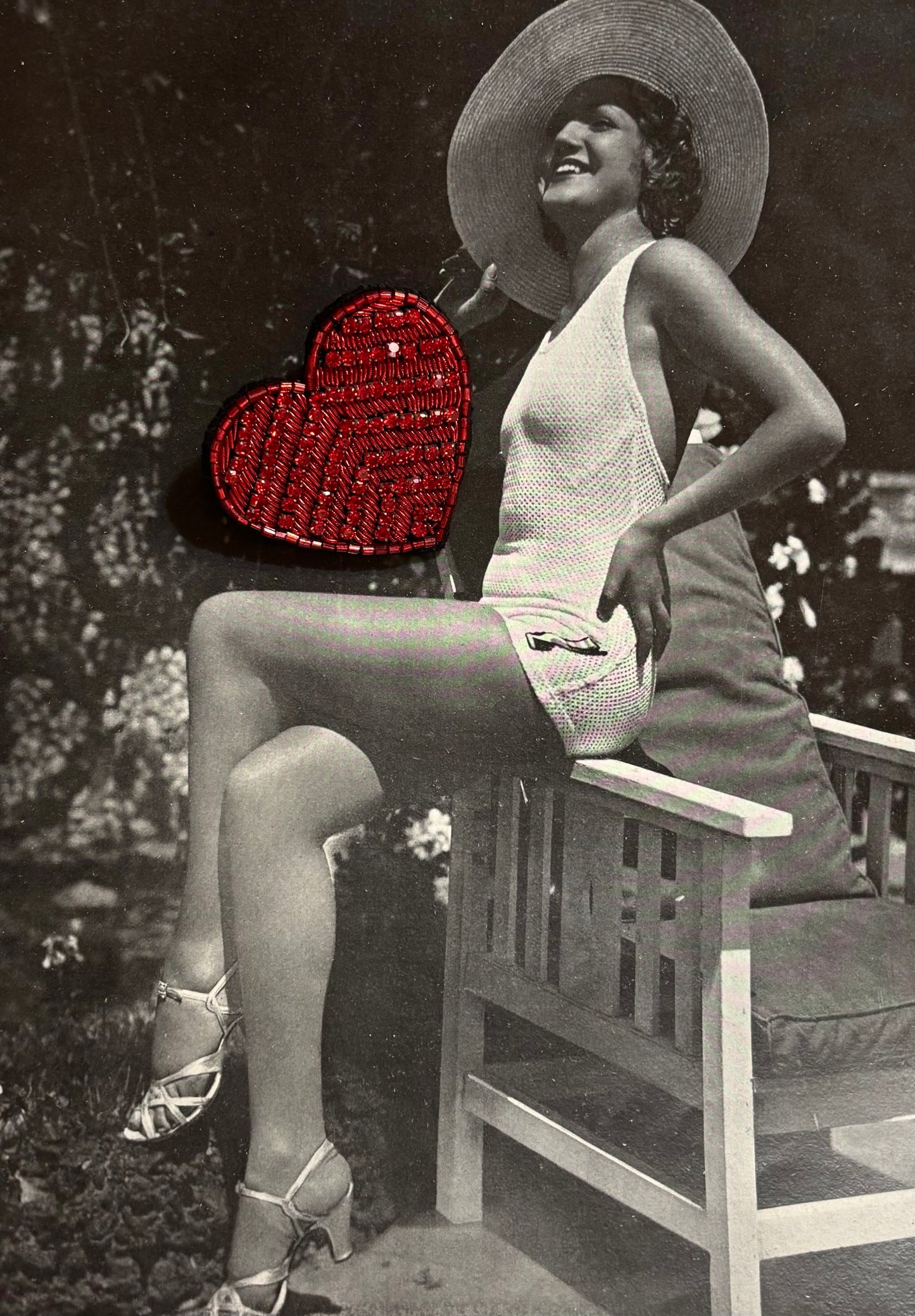 Red Heart Brooch