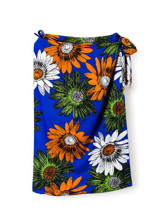 Printed Pareo Skirt