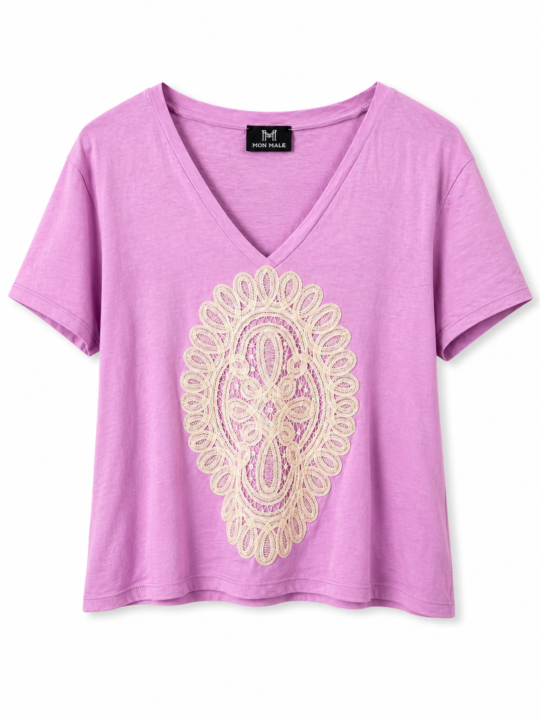 Pink Embroidered t-shirt